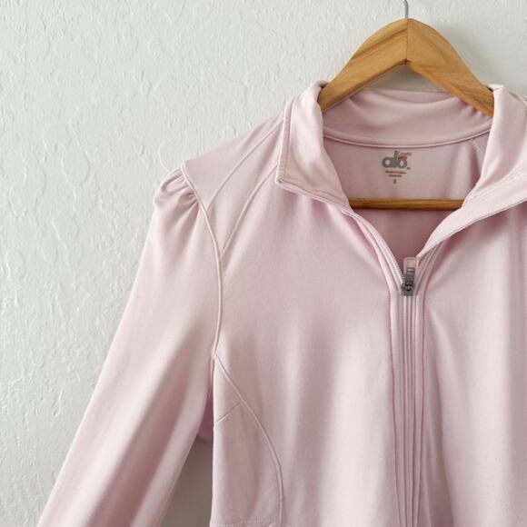 Alo Yoga Light Pink Full Zip Jacket - Picture 3 of 8